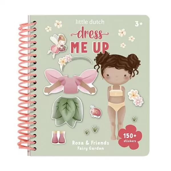 Little Dutch Kniha oblékací se samolepkami Fairy Garden