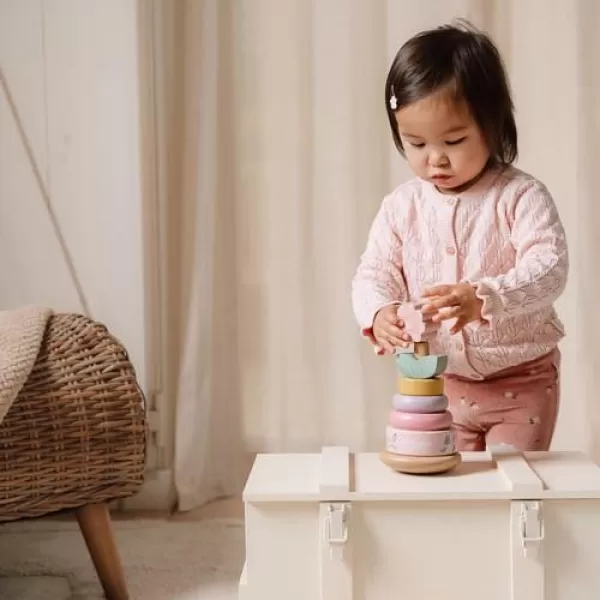 Little Dutch Nasazovací kroužky dřevěné Fairy Garden