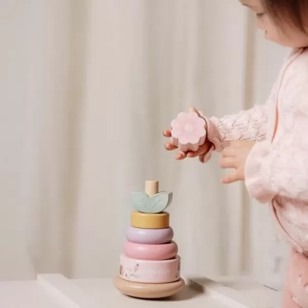 Little Dutch Nasazovací kroužky dřevěné Fairy Garden