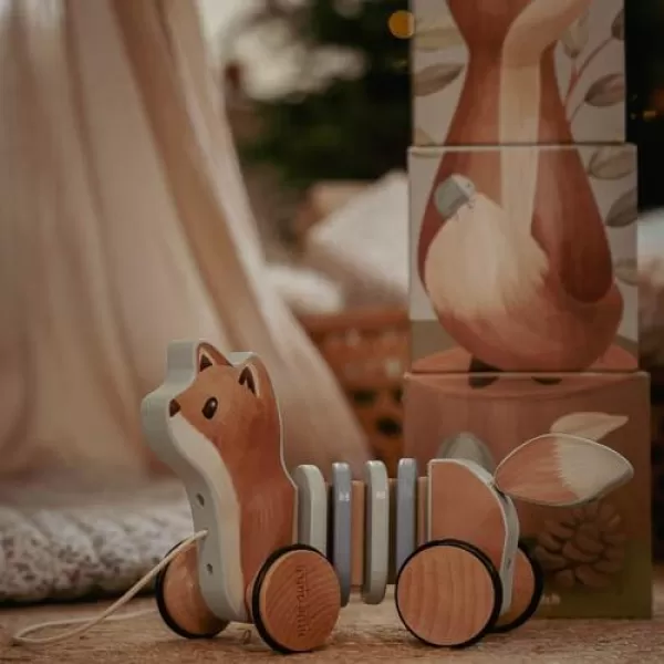 Little Dutch Tahací liška dřevěná Forest Friends