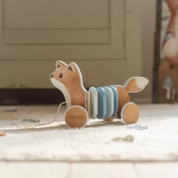 Little Dutch Tahací liška dřevěná Forest Friends