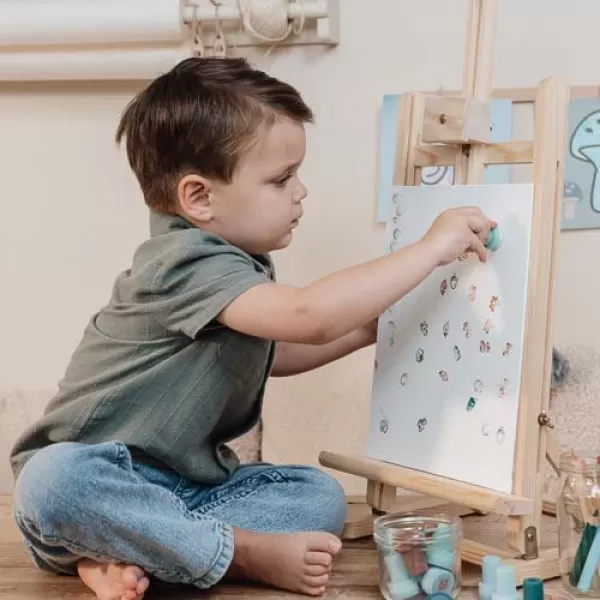 Little Dutch Razítka samobarvicí 16 ks Forest Friends