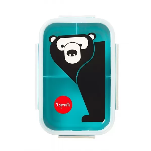 3 SPROUTS Krabička na jídlo Bento Bear Teal