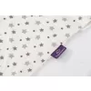 TRÄUMELAND Letní spací pytel Liebmich Tencel Weiß mit grauen Sternen 90 cm