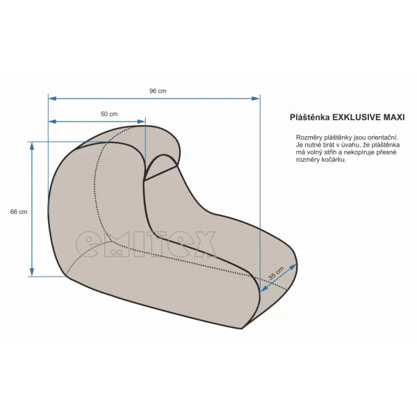 Emitex Pláštěnka na hluboký kočárek L