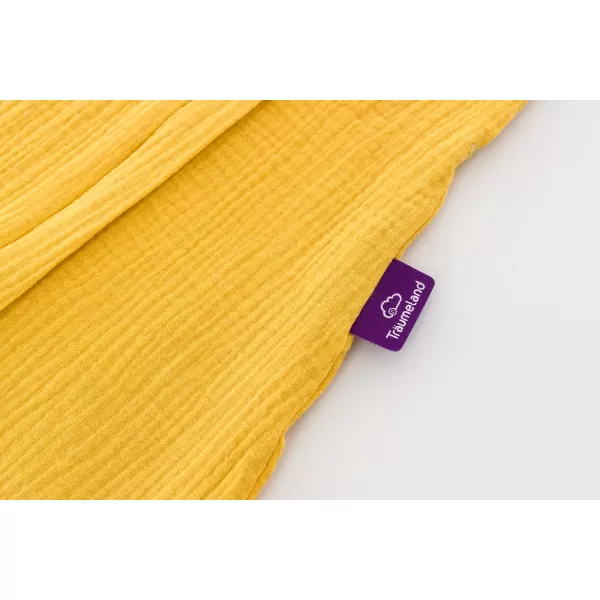 TRÄUMELAND Letní spací pytel Liebmich Musselin Senfgelb 60 cm