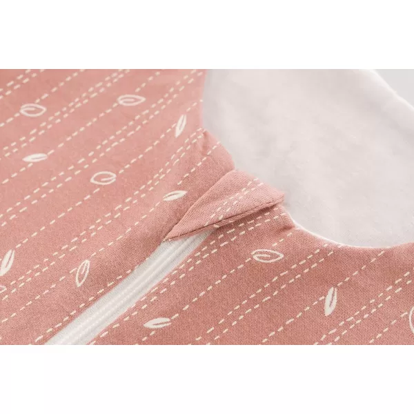 TRÄUMELAND Spací pytel GOTS Liebmich Blätter rosa 60