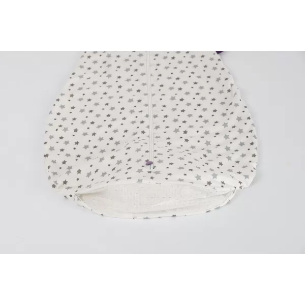 TRÄUMELAND Letní spací pytel Liebmich Tencel Weiß mit grauen Sternen 60 cm