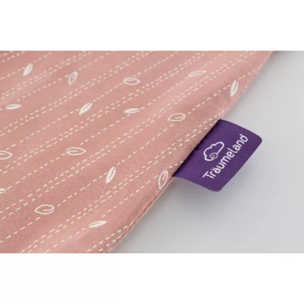 TRÄUMELAND Spací pytel GOTS Liebmich Blätter rosa 60
