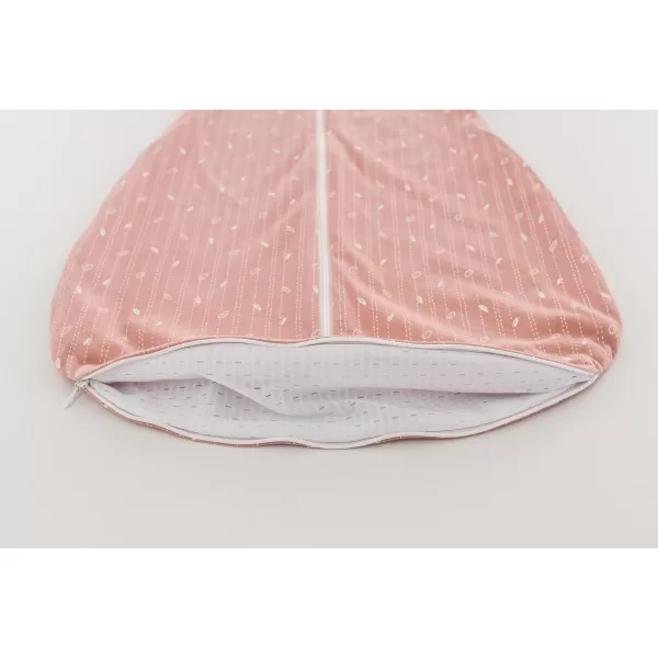 TRÄUMELAND Spací pytel GOTS Liebmich Blätter rosa 60