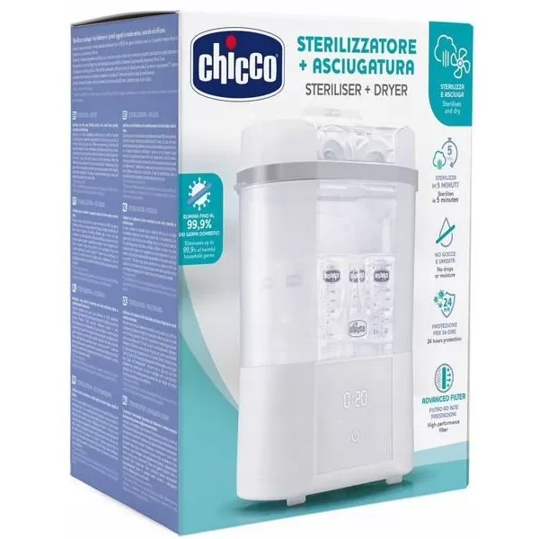 CHICCO Sterilizátor elektrický parní s funkcí sušení