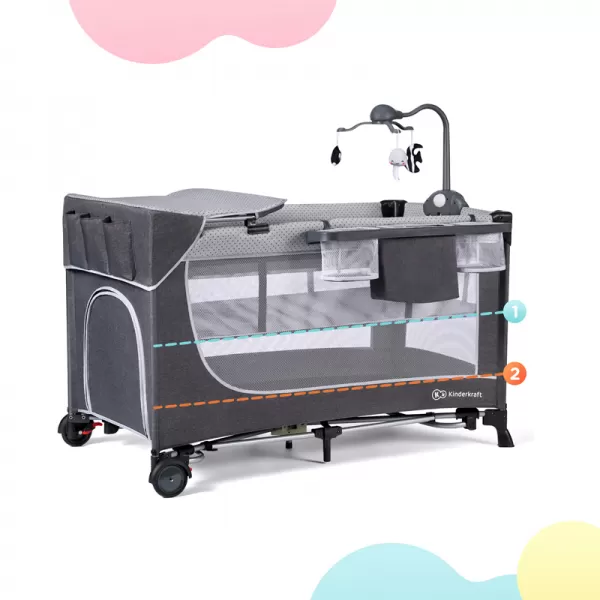 KINDERKRAFT Postýlka cestovní Leody doplňky Leody