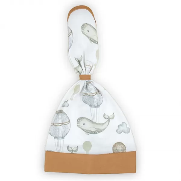 Nicol Kojenecká bavlněná čepička-šátek Miki