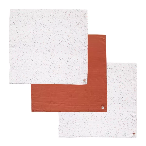 Bebe-Jou Mušelínová plenka 70x70 cm set 3ks Fabulous