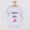 New Baby Body s potiskem máma plus táta rovná se JÁ - dárkové balení