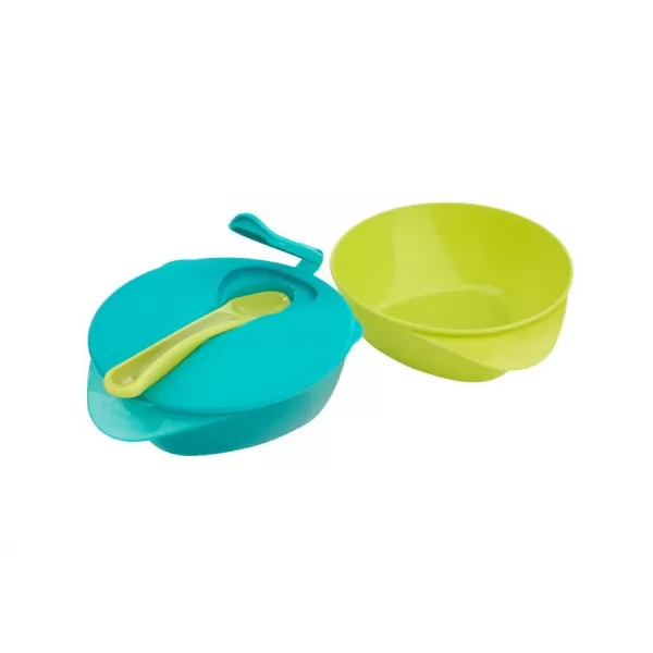 Tommee Tippee Misky pro snadné nabírání Explora s víčkem a lžičkou, 2 ks