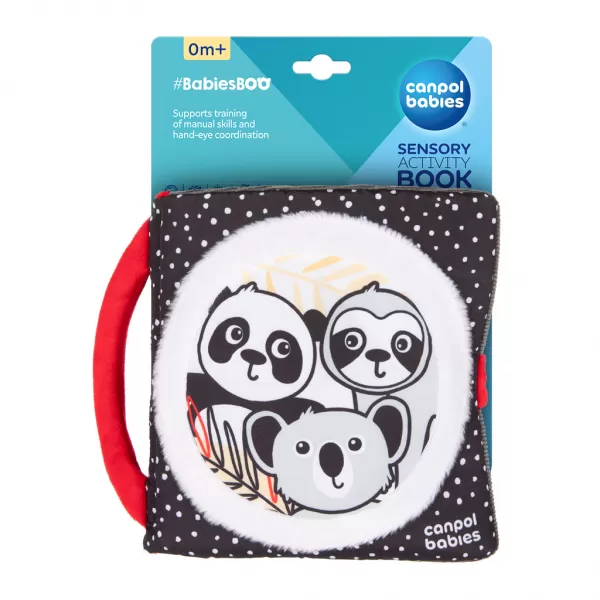 CANPOL BABIES Knížka senzorická Panda