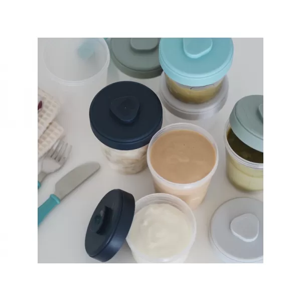 Beaba Sada kelímků na jídlo 4x 150ml / 4x 250ml