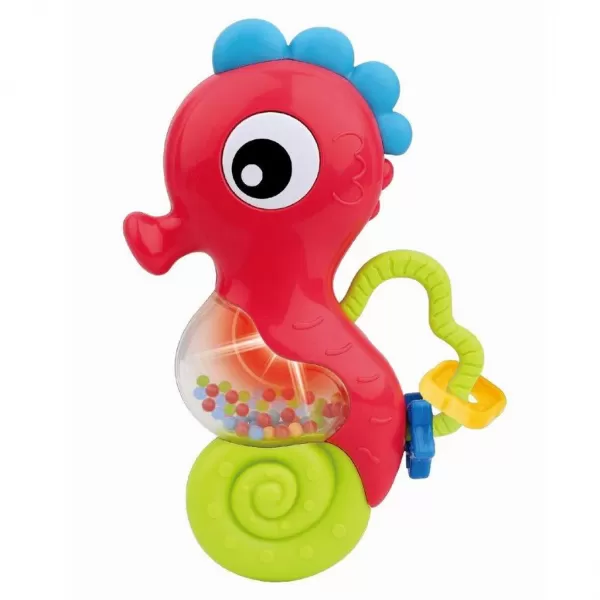 Baby Mix Dětské chrastítko s melodií mořský koník červený