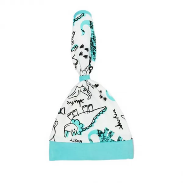 Nicol Kojenecká bavlněná čepička-šátek Dinosaur