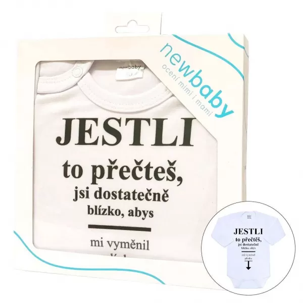 New Baby Body s potiskem ..vyměnit plínku.. - dárkové balení