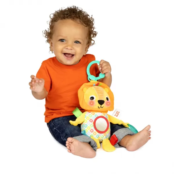 BRIGHT STARTS Hračka s melodií na C kroužku lev Huggin' Lights ™0m+