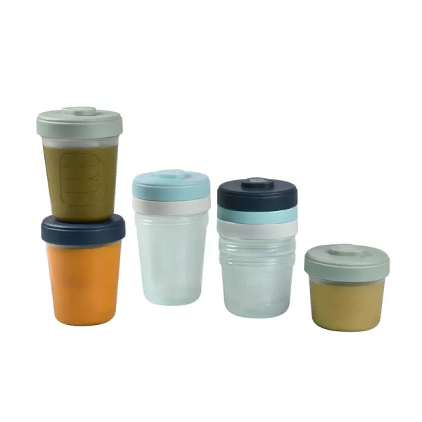 Beaba Sada kelímků na jídlo 4x 150ml / 4x 250ml