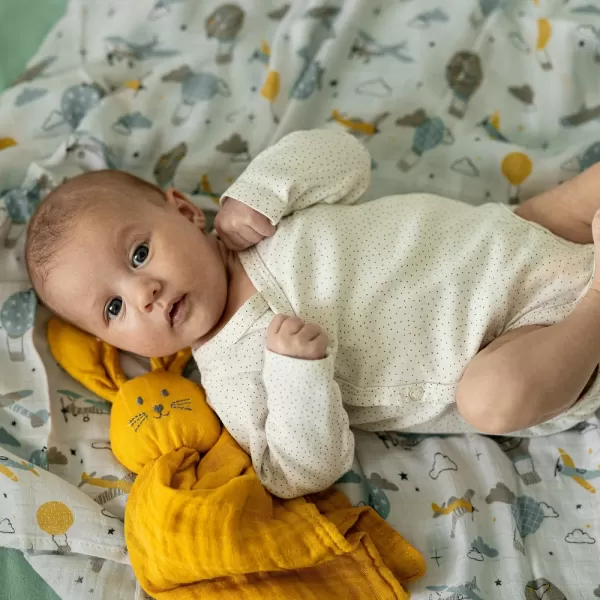 PETITE&MARS Sada plenek bambusová mušelínová 2ks, 120 x 120 cm