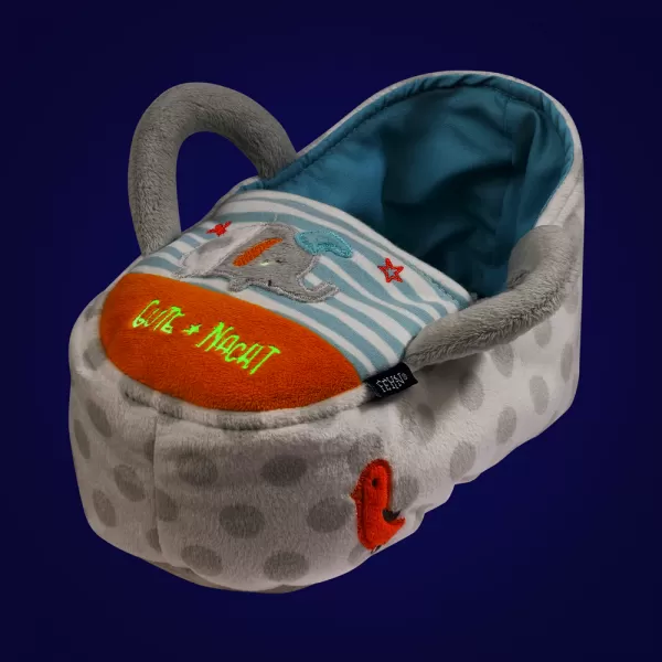 Baby Fehn Plyšová žirafa s taškou, GoodNight