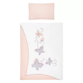 Belisima 5-dílné ložní povlečení Butterfly 100/135 růžové