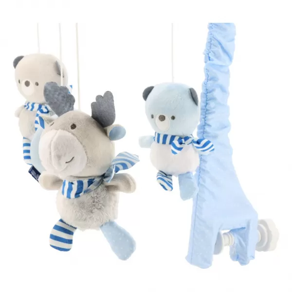 Baby Mix Elektronický kolotoč nad postýlku Losi a medvídci s melodiemi