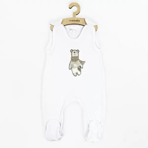 New Baby Kojenecké bavlněné dupačky Polar Bear