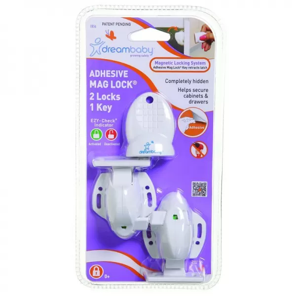 DREAMBABY Zámky magnetické 2 kusy + magnetický klíč