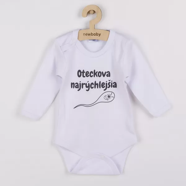 New Baby Body s potiskem Oteckova najrýchlejšia