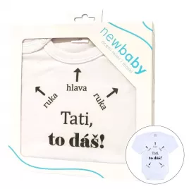 New Baby Body s potiskem Tati, to dáš! - dárkové balení