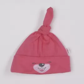 Bobas Fashion Bavlněná kojenecká čepička Lucky tmavě