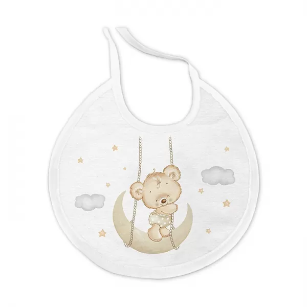 INTERBABY OSUŠKA froté Medvídek na houpačce + bryndák