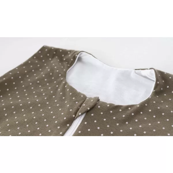 TRÄUMELAND Lehký spací pytel "to GO" Pünktchen Oliv 80