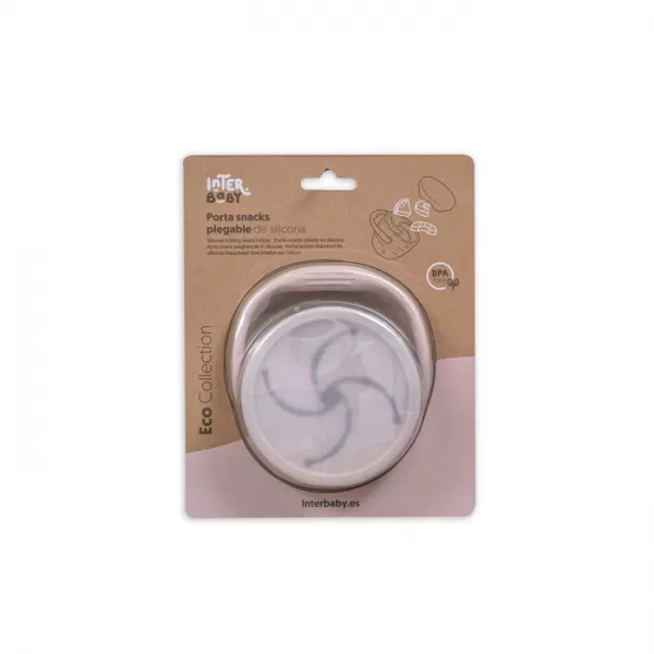 INTERBABY Skládací silikonový HRNEK na svačinku