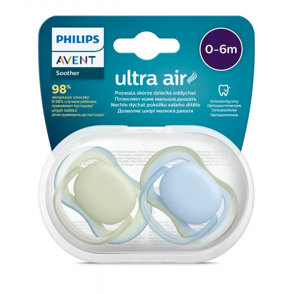 Philips AVENT Šidítko Ultra air neutral 0-6m, 2ks