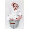 New Baby Dětský župan Sovičky bílý