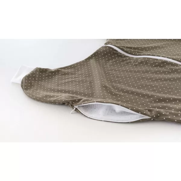 TRÄUMELAND Lehký spací pytel "to GO" Pünktchen Oliv 80