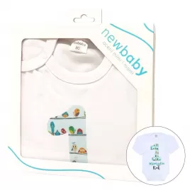 New Baby Body s potiskem Mám jeden Rok - dárkové balení