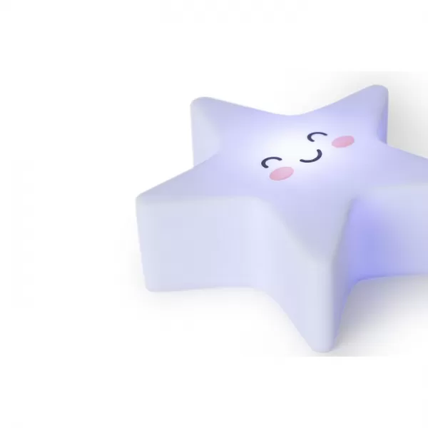 INTERBABY SET Deka měkká KULIČKY 80x110 + lampička HVĚZDA