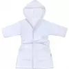 New Baby Dětský župan Sovičky bílý