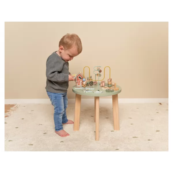 Little Dutch Stolek s aktivitami dřevěný Farma