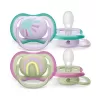 Avent Šidítko Ultra air 2ks 0- 6 m holčička