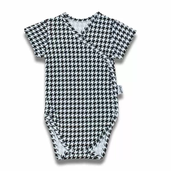 Nicol Kojenecké bavlněné body s bočním zapínáním krátký rukáv Viki