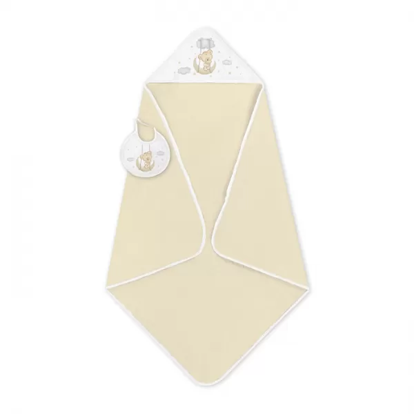 INTERBABY OSUŠKA froté Medvídek na houpačce + bryndák