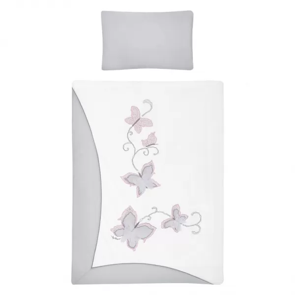 Belisima 6-dílné ložní povlečení Butterfly 100/135 šedé